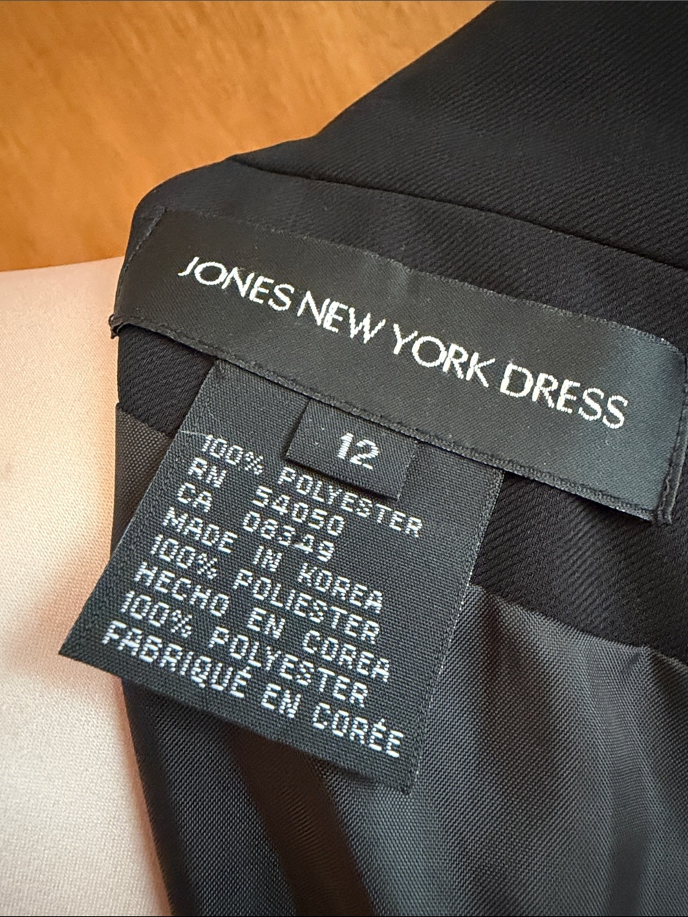 Vintage - Jones New York Black Classic Ankle Length Wrap Dress - Picture 9 of 9